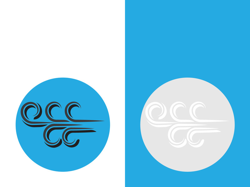 Wind icon vector illustration design template