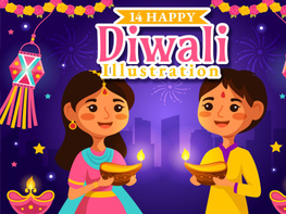 14 Happy Diwali Hindu Illustration preview picture