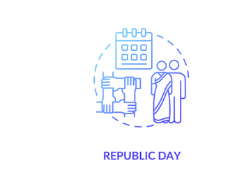 Republic day concept icon preview picture