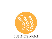 Agriculture wheat logo and symbol vector