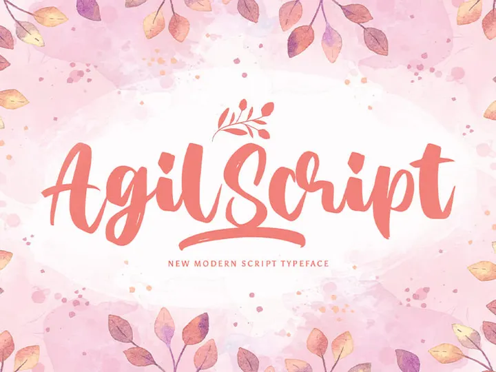 Agil Script - Handwritten Font