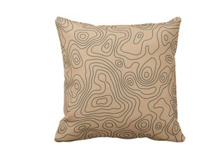 Seamless repeating topographic contour map background