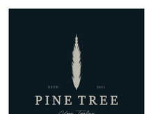 simple pine or fir tree logo,evergreen.for pine forest,adventurers,camping,nature,badges and business.vector