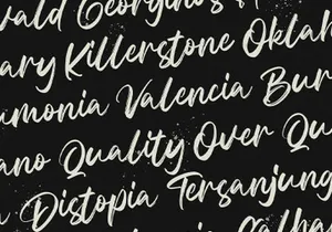 Celline Fram - Textured Brush Font
