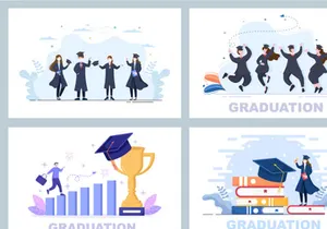 21 Online Virtual Graduation Students Celebrating