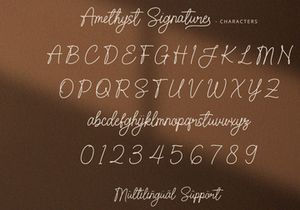 Amethyst Signature Font