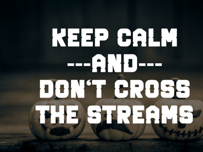 Ghost Buster - Condensed Quirky Font