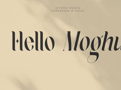 Afteris Moghu Modern/Vintage Font