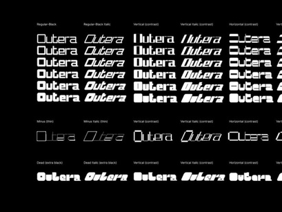 Outera - A variable font