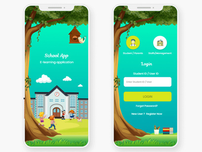 Online School Education Mobile App UI Kit