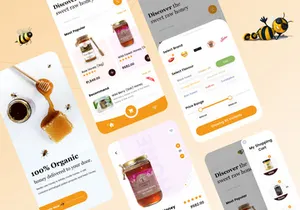 Honey Mobile App Design