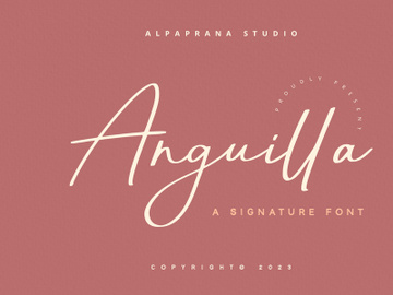 Anguilla - Signature Font preview picture