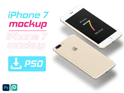 IPhone 7 Mockup, Smartphone Mockup