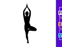 Woman Yoga Tree Pose Balance Fitness