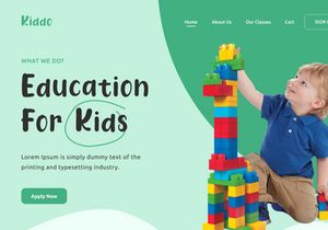 Kiddo Landing Pages UI Kit