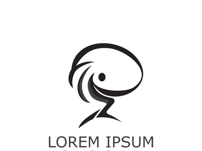 People active abstract logo business and healthy design vector template