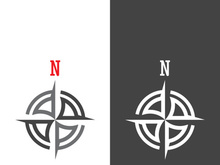 Compass logo template vector icon illustration design