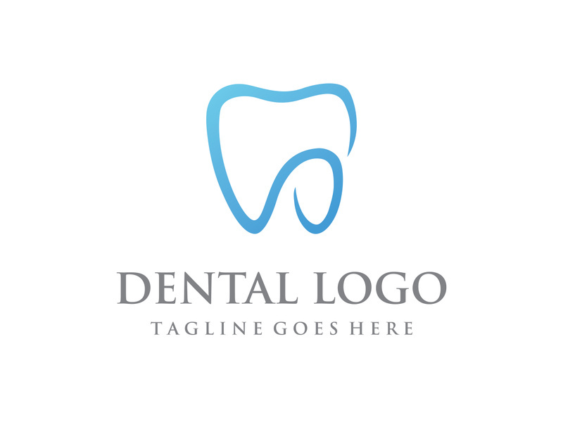 Dental abstract logo. Dental Health, dental care and dental clinic. Logo for health, dentist and clinic.
