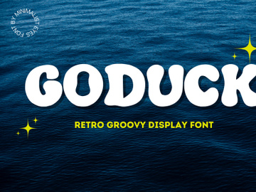Goduck - Groovy Retro Display Font preview picture