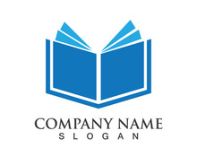 Digital book logo technology vector icon design