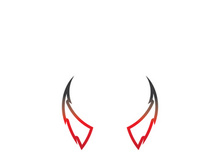 Devil horn Vector icon design illustration Template