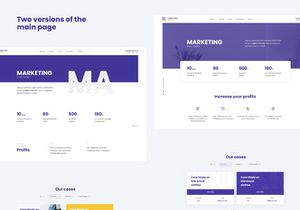 Web UI kit for Marketing or IT agency