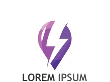 thunder lightning logo creative design