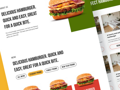 Aperatifler - Delicious Hamburger Landing Page