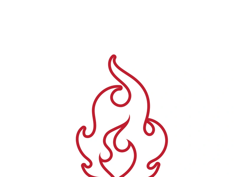 Fire flame logo vector illustration desig