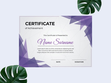 Modern certificate design template preview picture