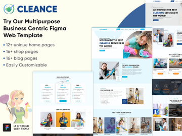 Cleance - Cleaning Services Provider Website Template preview picture