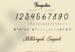 Thrapston - Vintage Script Font