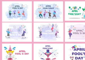 23 Happy April Fools' Day Illustration