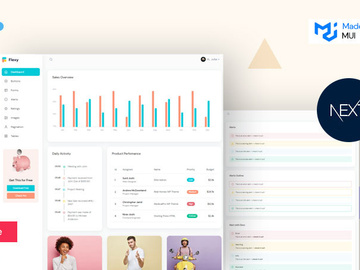 Flexy Free Nextjs MUI Admin Template preview picture