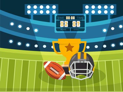 11 American Football Vector Illustration