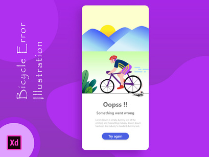 Bicycle Error page ( Web & Mobile )
