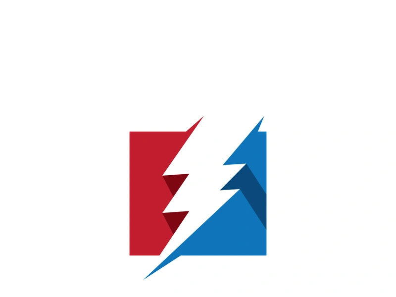 Lightning bolt flash thunderbolt icons vector