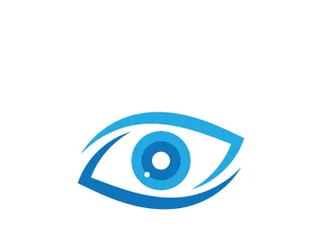 Eye care vector logo design, icon template preview picture
