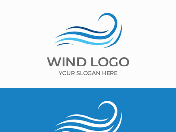 Unique wind abstract logo. preview picture