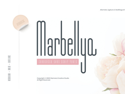 Marbellya Condensed Sans Serif Fonts