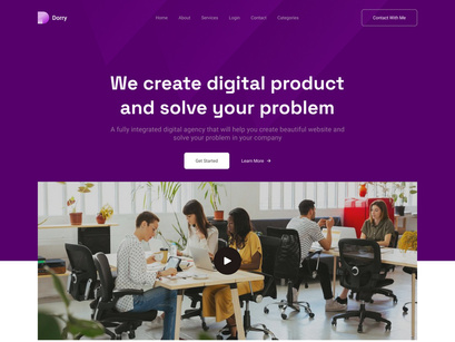 Dorry - Digital Agency Website Design