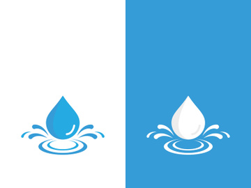 Background water drop logo icon vector illustration preview picture