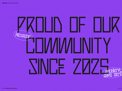 Hexazor | Modern Sans Serif