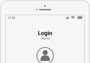 Mobile App Sing-In and Sign Up Page Template Design