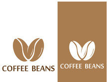 Premium coffee bean logo design.
