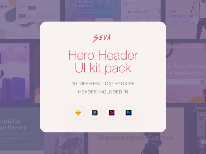 Seva header ui kit pack-2