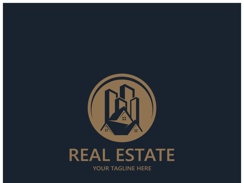 simple real estate logo design,building,skyscraper,property business,apartment,architecture vector