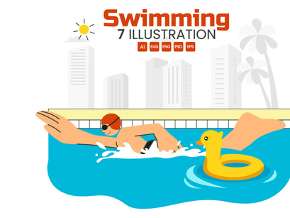7 Swimming Pool Illustration