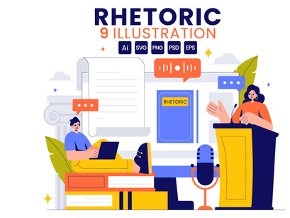 9 Rhetoric and Elocution Class Illustration