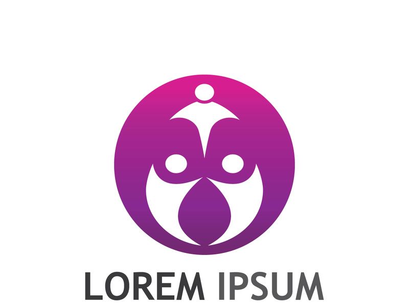 People social community logo design with creative idea